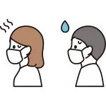 Mask Profile Sweat SVG Icon